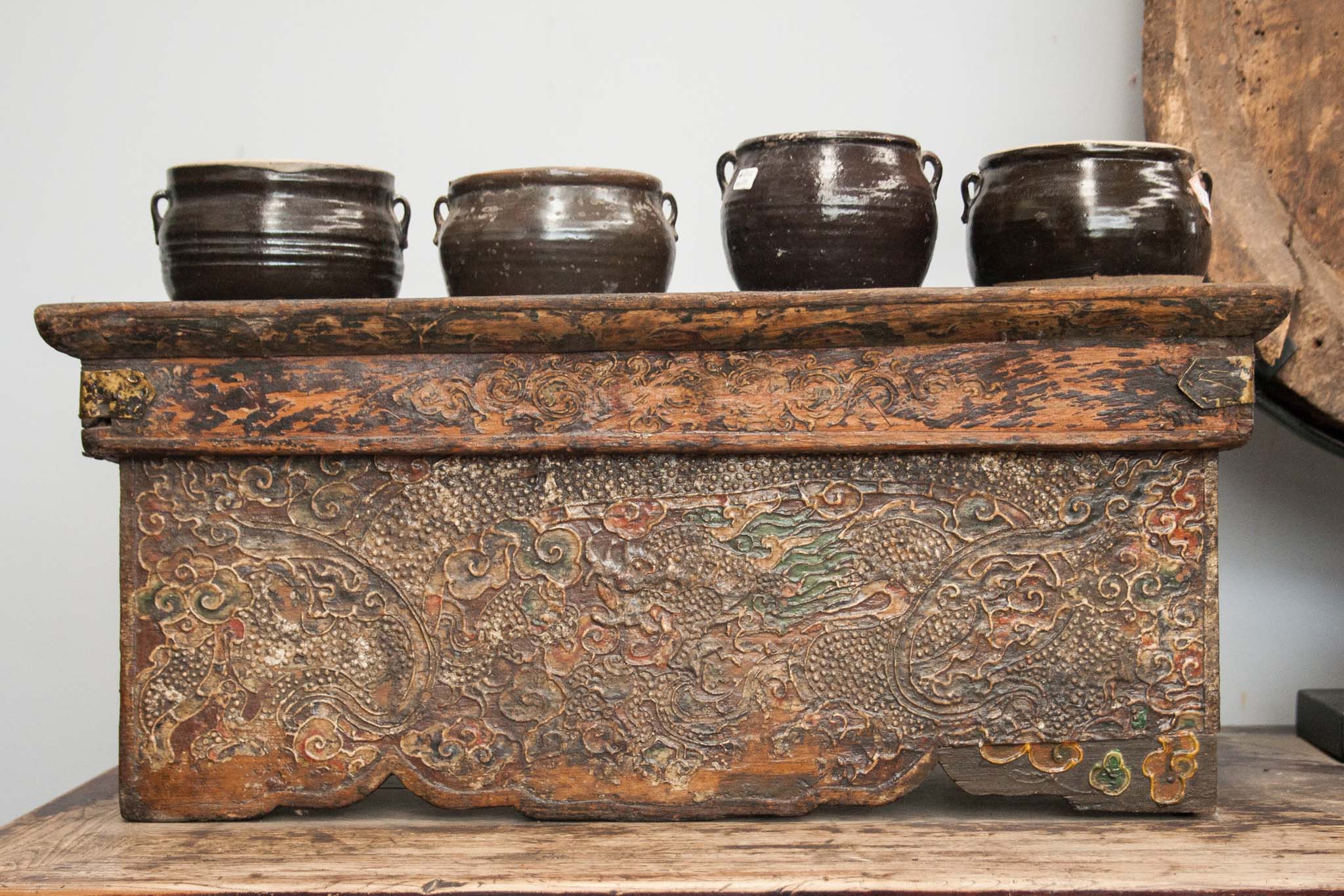 Antique Tibetan folding table
